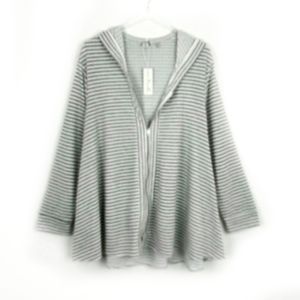 Simply Noelle flowy zipup jacket with hood NWT